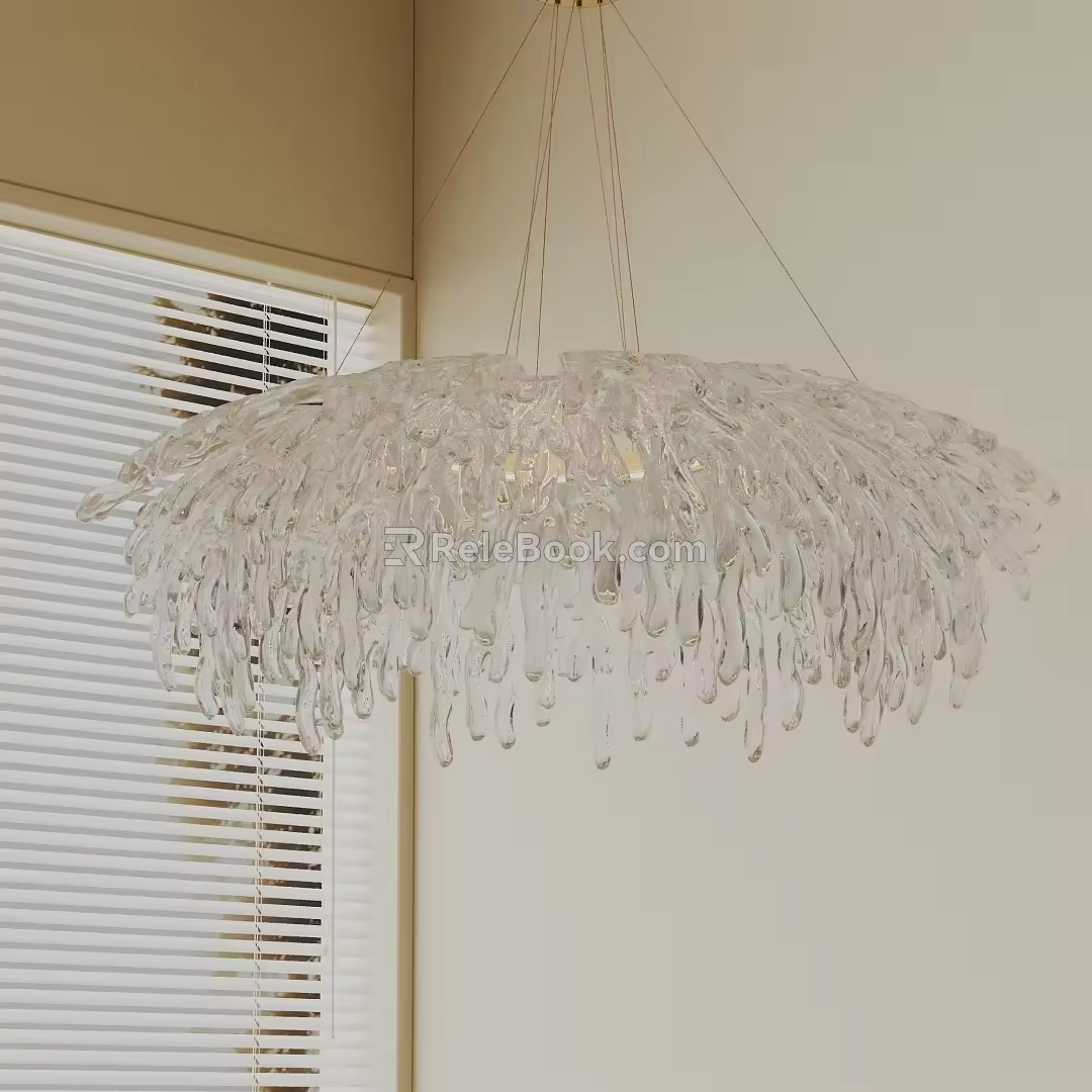 Modern chandelier 3d model