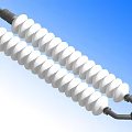 modern tower high voltage transmission line tower 3d model