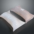 Car Seat Cushions With Mesh Texture In White And Light Brown Tones