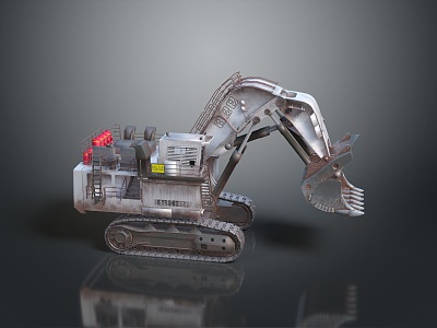 Shovel, shovel, shovel, excavator, excavator, large excavator, mining excavator, mining excavator, mining machine 3d model