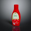 bottle ketchup plastic bottle ketchup container 3d model