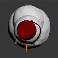 Cute Snowman Figure With Red Hat Stick Arms And Coal Eyes