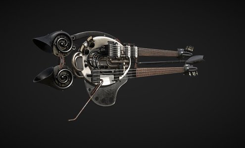 Weapon Warrior Guitar 3d model