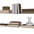 Middle Style Books 3d model