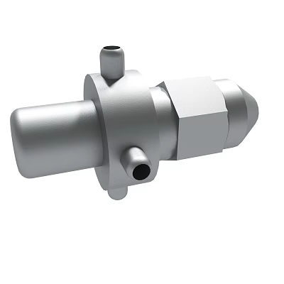 Industrial Metal Mechanical Part With Multiple Interfaces 3d model