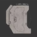 Gray Industrial Mechanical Equipment With Black Top Panel And Control Buttons