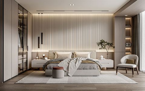 Modern Bedroom 3d model