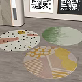 Round carpet 3d model