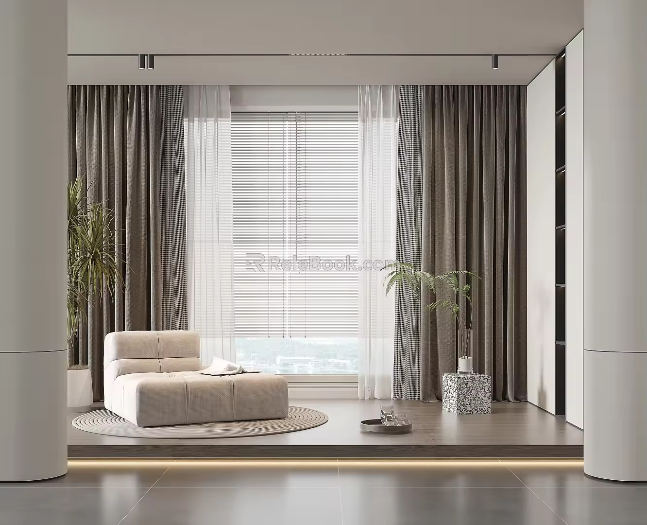 Modern Curtains 3d model