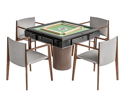 Modern Mahjong Table and Chair Mahjong Machine Mahjong Table 3d model