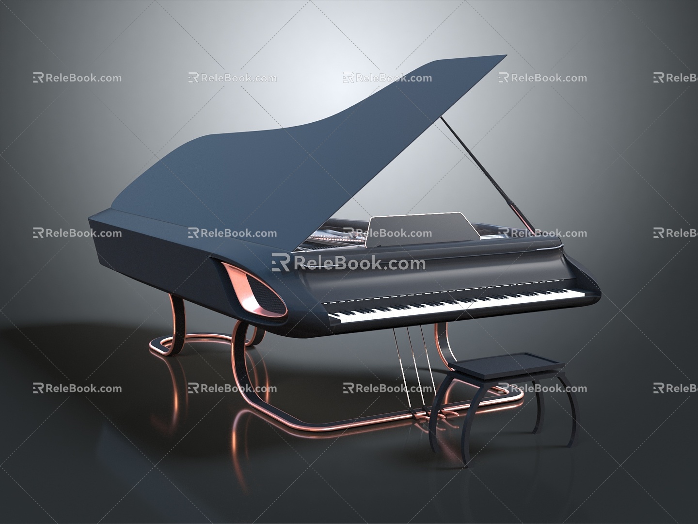 Modern Piano Grand Piano Grand Piano 3d model