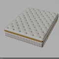 Comfortable Mattress With White Surface Ventilation Holes Orange Edges And Layered Design