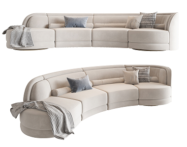 Modern Multiplayer Sofa 3d model