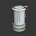 Modern Silver Electric Appliance With Lid Handle And Grille Base Design