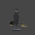 Detailed Modern Tactical Rifle With Scope Magazine Bullets And Accessories