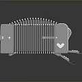Two Industrial Gray Equipment Units With Fin Structure And Base Supports