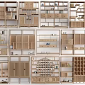 New Chinese-style Antique Rack Storage Rack Decorative Rack Partition Rack 3d model