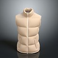 Vest waistcoat cotton waistcoat down waistcoat down jacket thick waistcoat winter coat cotton coat 3d model