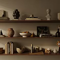 Combination of ornaments books 3d model