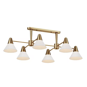 Modern Simple Light Luxury Chandelier 3d model