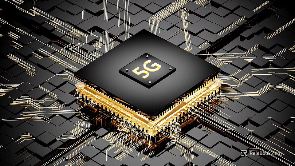 Advanced 5G Chip Industrial Equipment With Circuit Board Components And Technology 3d model 