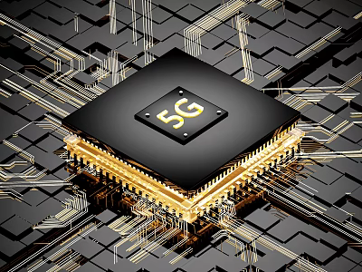 Advanced 5G Chip Industrial Equipment With Circuit Board Components And Technology 3d model