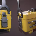 Yellow Commercial Equipment With Digital Display Control Knob Handle And Support Feet