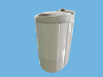 White Washing Machine With Modern Design And Efficient Performance For Home Laundry 3d model
