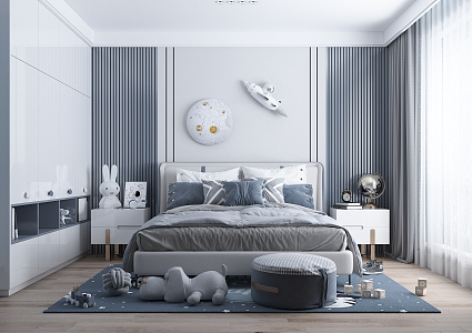 Modern Children's Room 3d model