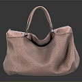 Elegant Pink Perforated Handbag Featuring Stylish Design For Daily Use