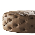 Milotti Minotti leather sofa stool sofa pedal stool 3d model