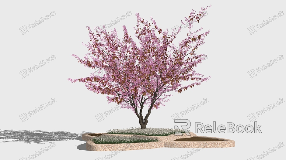 Modern Flower Tree model