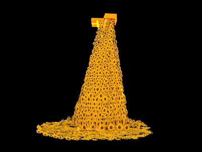 Floriculture Sunflower Floriculture Waterfall Sunflower Waterfall 3d model