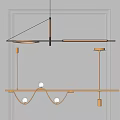 Modern chandelier 3d model