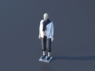 Modern Model Clothing Model 3d model