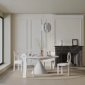 Modern table combination 3d model
