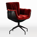 Modern Stylish Office Chair With Green Velvet Upholstery Black Frame Swivel Base And Multiple Colors