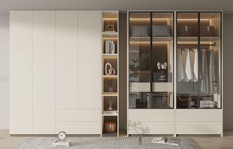 Modern wardrobe 3d model