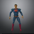 Superman Action Figure In Blue Costume With Red Emblem And Red Boots