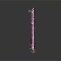 Industrial Tower Crane Structure Featuring Metal Frame And Stable Base Design