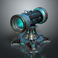 laser tower turret turntable sci-fi tower defense game tower defense sci-fi turret game turret game turret 3d model