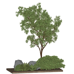 Modern Tree Green Plant Ornaments Landscape Green Plant Potted Plant 3d model