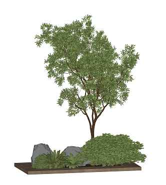 Modern Tree Green Plant Ornaments Landscape Green Plant Potted Plant 3d model