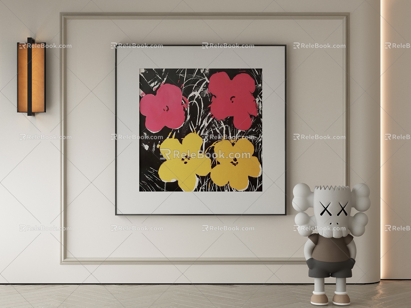 modern decorative painting 3d model