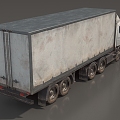 Box car, container car, truck, van, van, refrigerated truck, transport truck, simple model truck, low model, low face number truck, game truck 3d model