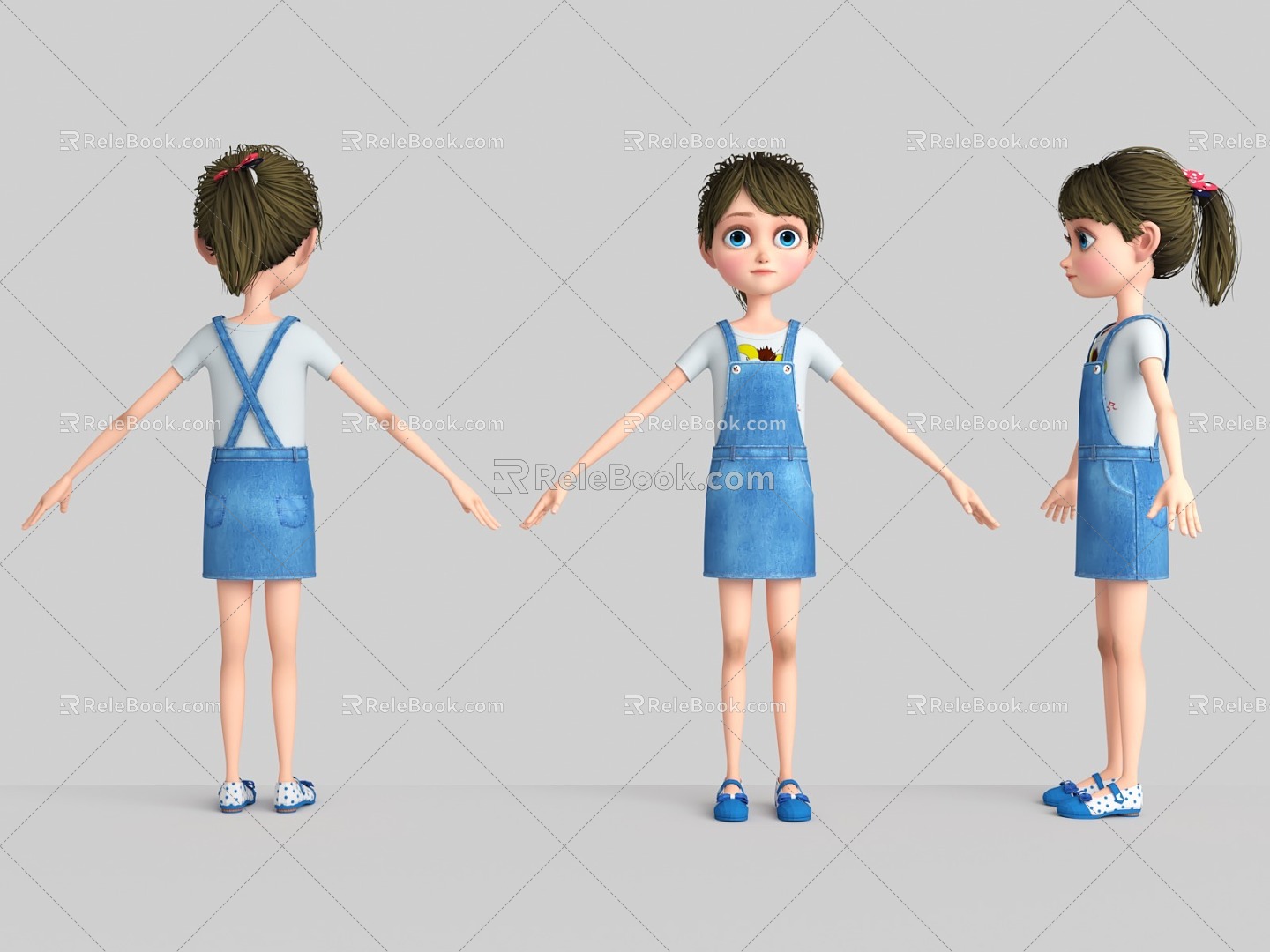 Cartoon Style Girl Little Beauty Model Disney Style Girl Cartoon Beautiful Girl Child Child Child Boy Baby Cartoon Child 3d model