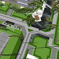 Serene Residential Landscape With Lush Green Areas Water Features And Walking Paths