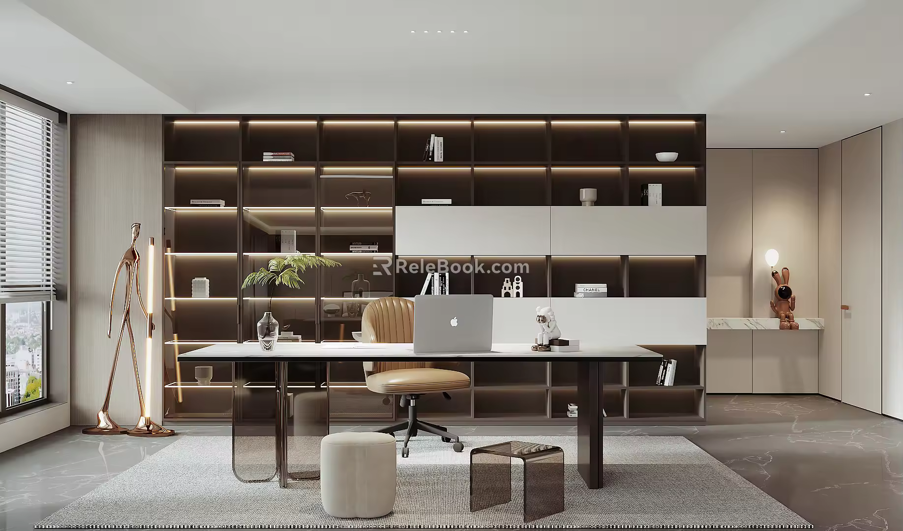 Modern study 3d model