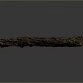 Natural Wood Stone Long Strip With Brown Green Color And Textured Natural Surface