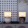 Quiet Table Lamp Homestay Table Lamp Pottery Pot Table Lamp 3d model